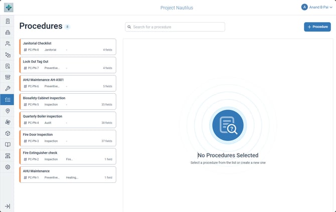 Procedures - Procedure Module